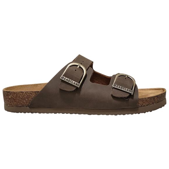 Eastland Men Cambridge Slip On Footbed Sandals Size US 9M Olive Nubuck Leather main image 5